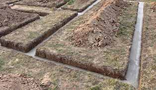 Foundations being laid for building - Pat Lordan Groundworks